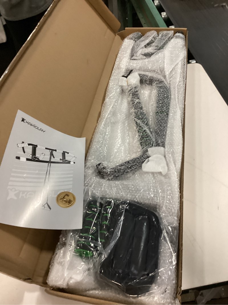 Condition photo showing Good Condition for DMoose Fitness Pull Up Bar for Doorway - Upto 250 Lbs Capacity, No Screwing or Slipping, Hanging Pullup & Chin Up Bar for Door Frame - Multi Padded Grips for Strength Training with Installation Guide Pull Up Bar + Band Combo