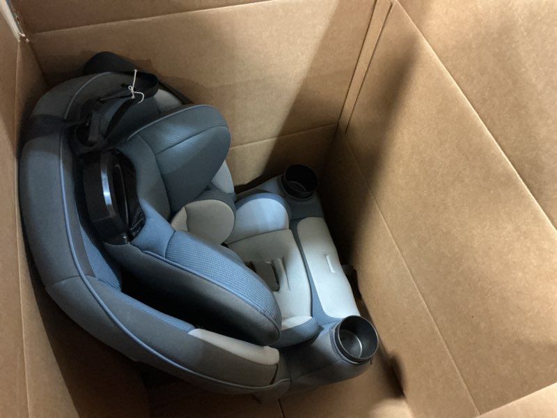 Condition photo showing As Is for safety 1st grow and go all-in-one slim convertible car seat, rear facing, 5-40 lbs, forward facing (30–65 lbs), high back booster seat 40-100 pounds, alaskan blue alaskan blue original