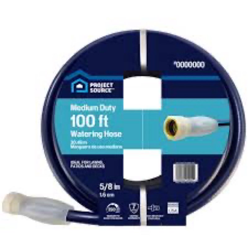 Project source Medium duty garden hose. 100FT 5/8In