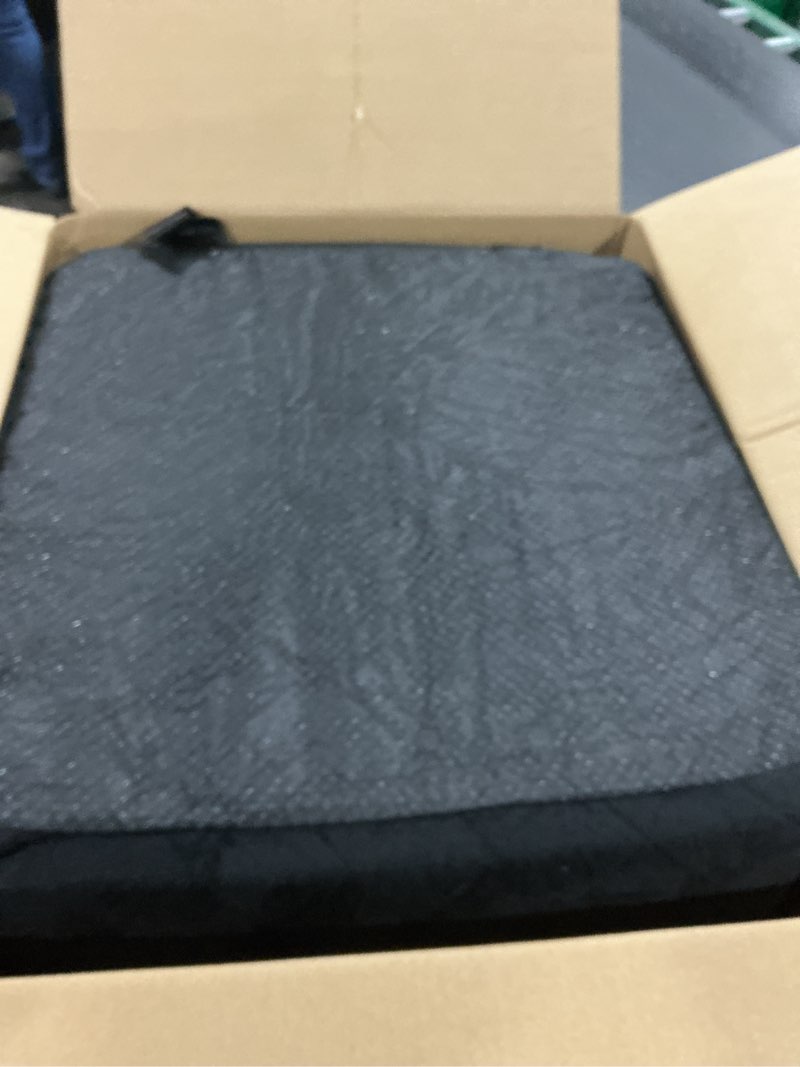 Condition photo showing As Is for Dog Car Seats for Small/Medium Dogs, FurFrolic Memory Foam Dog Booster Seat for Small Dogs up to 35 lbs, Travel Pet Car Seat with Washable Detachable Cover, Storage Pockets, 2 Safety Belts, Black Gray