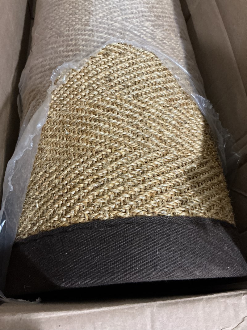 Condition photo showing Good Condition for lumi 3x10 natural sisal runner rug, braided farmhouse hallway rug | non slip no shedding rustic carpet, high traffic indoor mat for entryway, kitchen & laundry