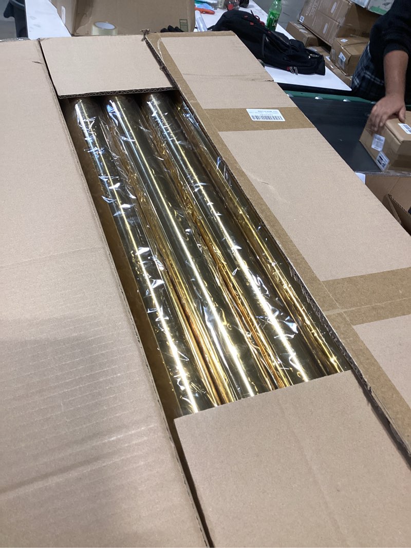 Condition photo showing New/Like New for 6Pack Stanchions and Velvet Ropes, 5 ft Red Velvet Rope and Poles, Red Carpet Ropes and Poles Set, Gold Stainless Steel Stanchion Posts Red Carpet Runner Poles for Party Supplies 6 Pack Gold Color