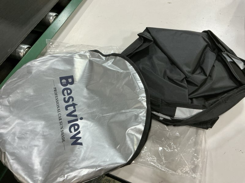 Condition photo showing New/Like New for Bestview Windshield Sun Shade American Flag Custom Fit for 2011-2019 Ford Explorer, Foldable Front Window Sunshade Sun Visor Accessories Protector Block UV Rays Heat Sunshade for 2011-2019 Ford Explorer