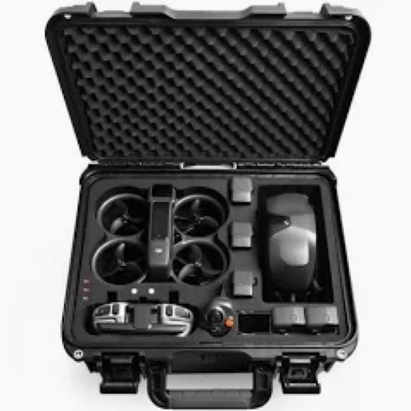 Lekufee Waterproof Hard Carrying Case for DJI Avata 2 Drone,Fly More Combo, Goggles N3 / 3 / Integra