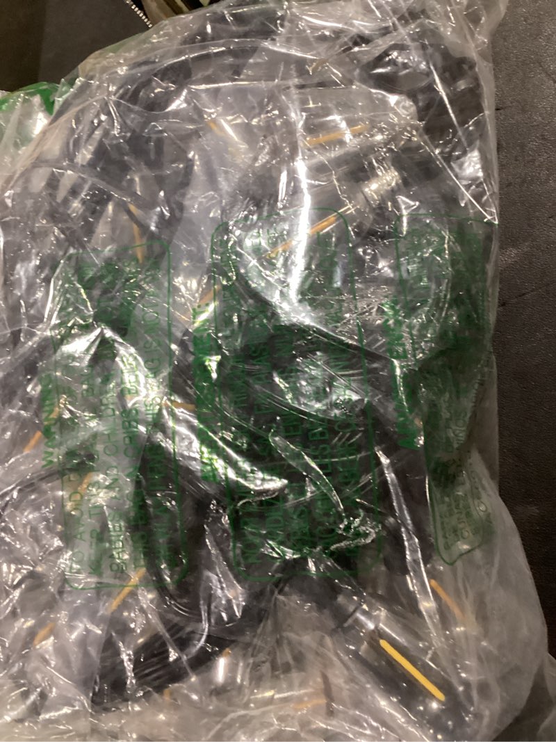 Condition photo showing As Is for outdoor lights string patio outside - 100ft 30m led waterproof light - hanging lighting st38 shatterproof edison bulb deck backyard gazebo balcony party bistro cafe pergola garden yard porch dimmable 100ft-remote