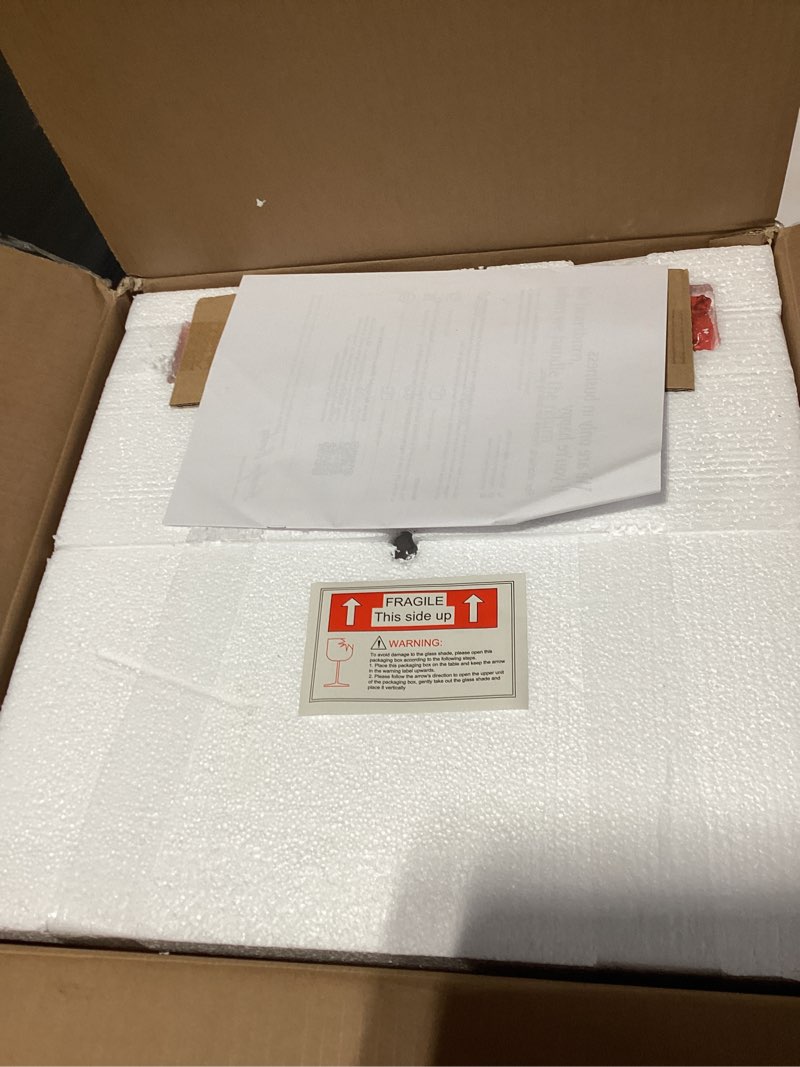 Condition photo showing Good Condition for Nathan James Leigh Pendant Lighting, Hanging Ceiling Light with Oversized Glass Shade and Adjustable Cord, for Kitchen Island or Entryway, Vintage Brass/Clear Vintage Brass/Clear Set of 1