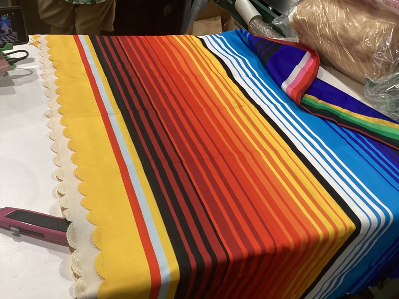 Condition photo showing Good Condition for similar to stock photos hxezoc disposable plastic mexican serape tablecloths,  inch mexican striped party table cover for wedding birthday decorations outdoor indoor party supplie