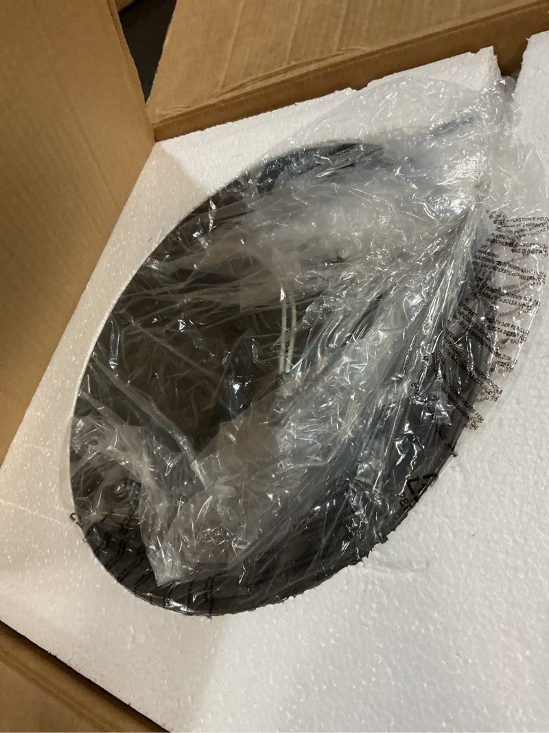 Condition photo showing Good Condition for emliviar 3-light cluster pendant lamp with hammered glass, linear barn hanging pendant lighting for dining room in amber finish, dye287g2-3 bk 3-light - amber