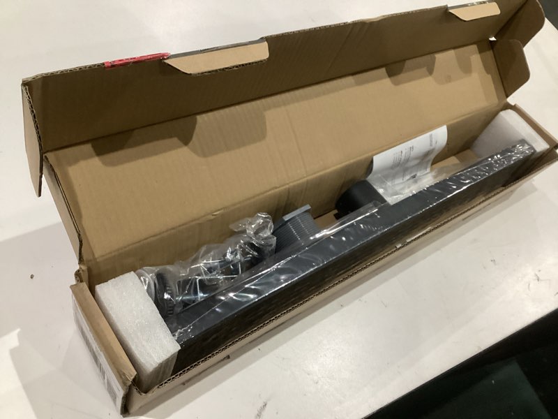 Condition photo showing Good Condition for black shower drain, 24 inch linear shower drain with removable square hole cover grate, modern 304 stainless steel matte black shower floor drain with adjustable feet,hair strainer, shower drain matte black 24in