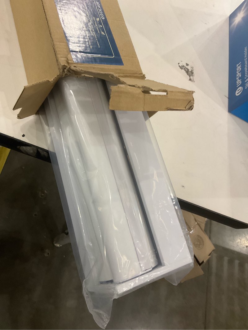 Condition photo showing New/Like New for Joydeco No Drill No Tools Blackout Shades, Cordless Roller Shades, Privacy Blinds for Indoor Windows, Easy Install Window Blinds for Home, Bedroom, Kitchen, Office (White, 35" W X 75" H) White 28"W x 75"H