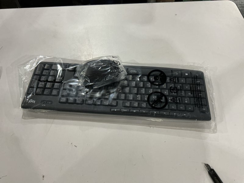 Condition photo showing New/Like New for Logitech MK295 Wireless Mouse & Keyboard Combo with SilentTouch Technology, Full Numpad, Advanced Optical Tracking, Lag-Free Wireless, 90% Less Noise - Graphite