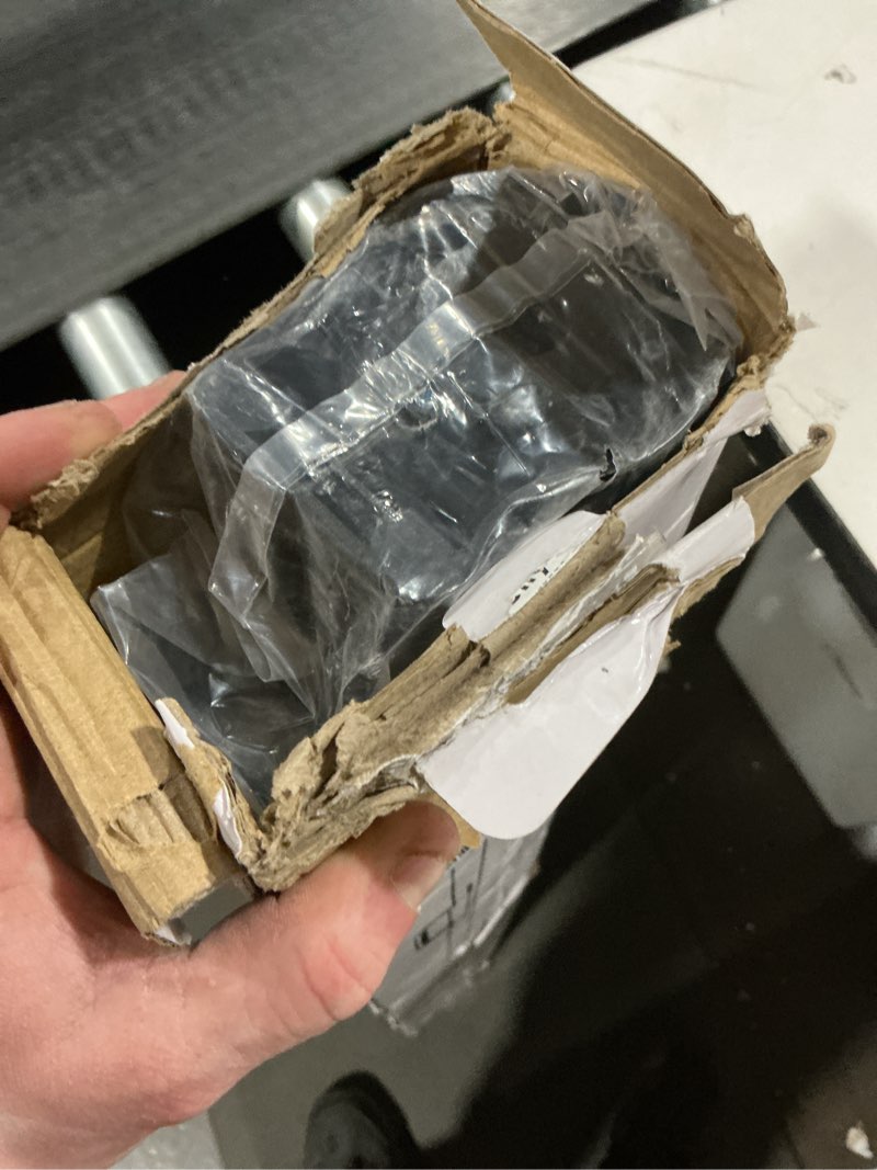 Condition photo showing Good Condition for Reinforced 42 Inch Extra Tall Pet Gate with Support Rods, 96" Wide Retractable Baby Gate, Prevent Crawling Under Extra Tall Retractable Dog Gate Indoor Retractable Gate Outdoor Gates for Decks, Black Black (42" Tall x 96" Wide)