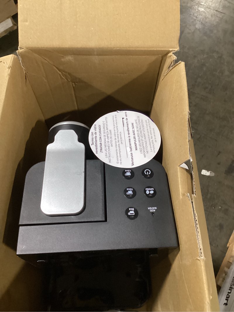 Condition photo showing As Is for Cuisinart Single-Serve Coffee Maker + Coffee Grinder with 8 oz., 10 oz., and 12 oz. Serving Size, Compatible with Single-Cup Pods, 48-Ounce Removable Reservoir, Stainless Steel, DGB-2 Black