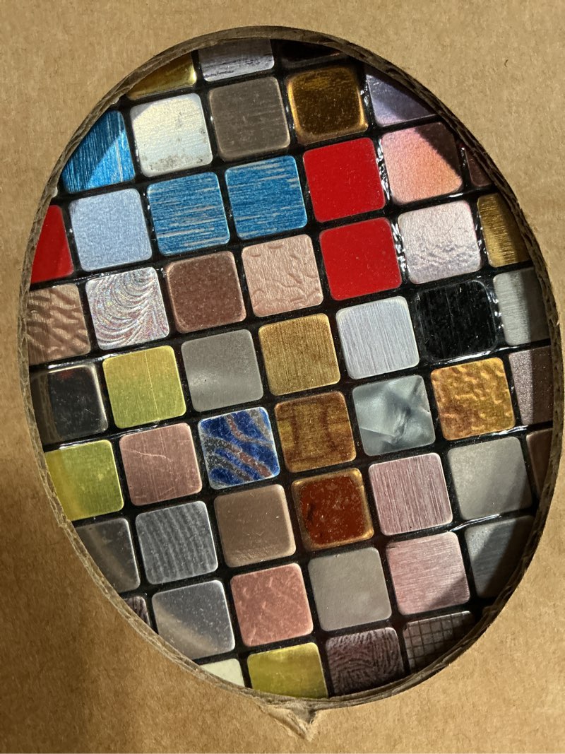 Condition photo showing New/Like New for WEIMEISC 10 Sheets Peel and Stick Backsplash Tile for Kitchen, Self-Adhesive Mosaic Tile, Stick on Bathroom Vanities?Fireplace Décor, Laundry Table(11.81" X 11.81") (1.0 Color Mixing) 10 1.0 color mixing