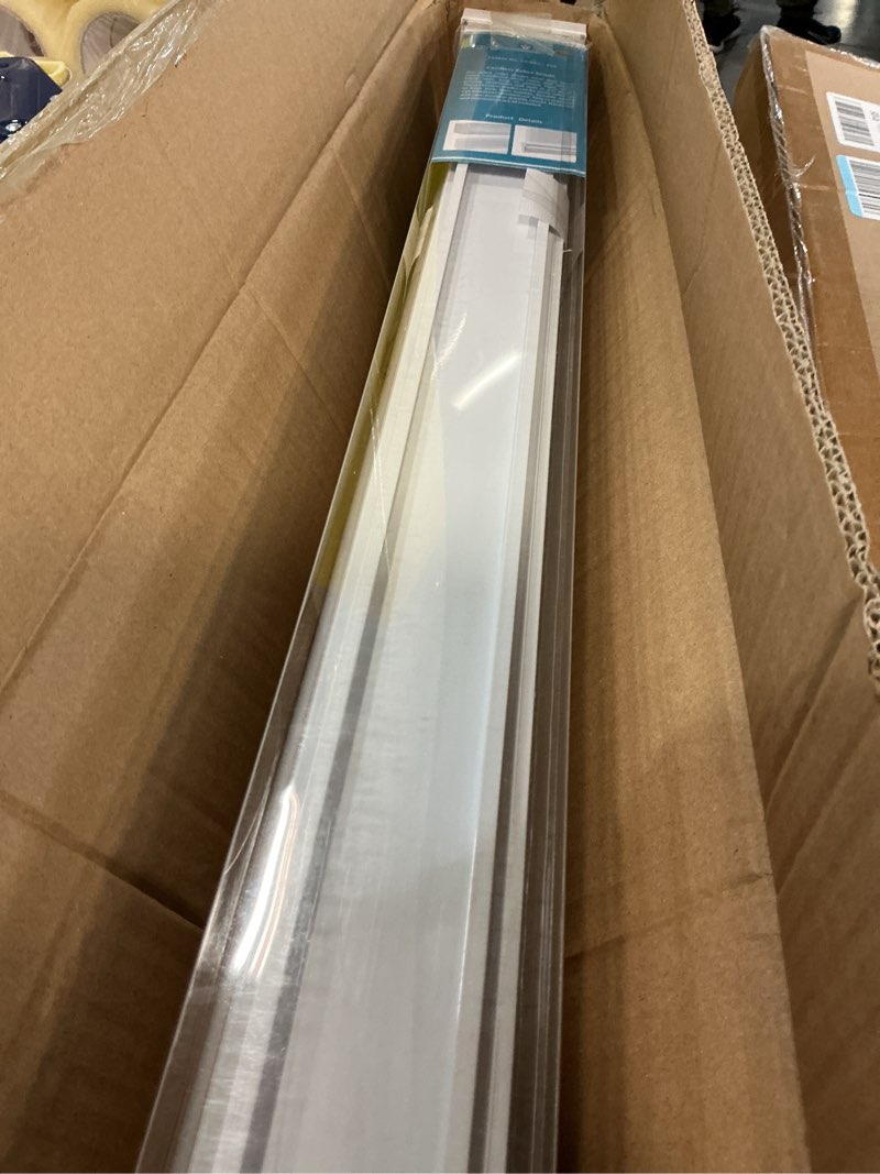 Condition photo showing New/Like New for myshade custom size cellular shades cordless, blackout top down bottom up honeycomb blinds, thermal insulated energy saving room darkening window shades for indoor windows, easy to install, white
