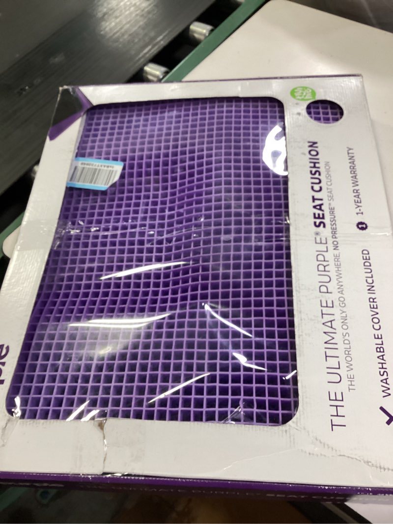 Condition photo showing New/Like New for Purple Ultimate Seat Cushion | Pressure Reducing Grid Designed for Ultimate Comfort | Designed for Gaming | Made in The USA