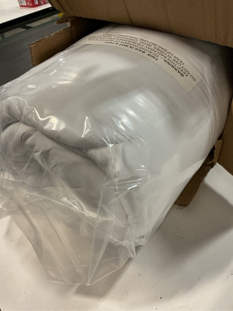 Condition photo showing New/Like New for great bay home ultra soft comfortable 2  mattress topper (king  white)