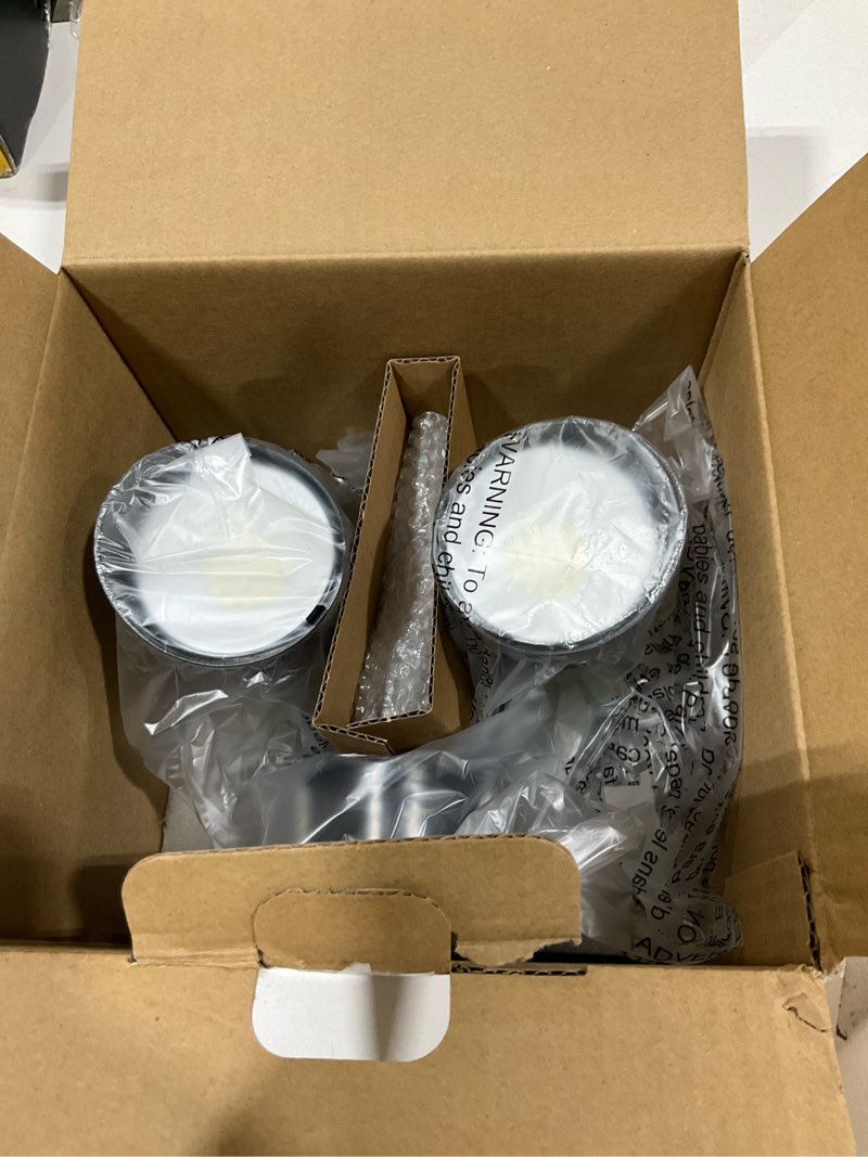 Condition photo showing Good Condition for ume led security light motion sensor outdoor lights, 27w 3000lm, 5000k, ip65 waterproof, dusk to dawn, 2 head motion detector flood light for outside, garage, yard (black)