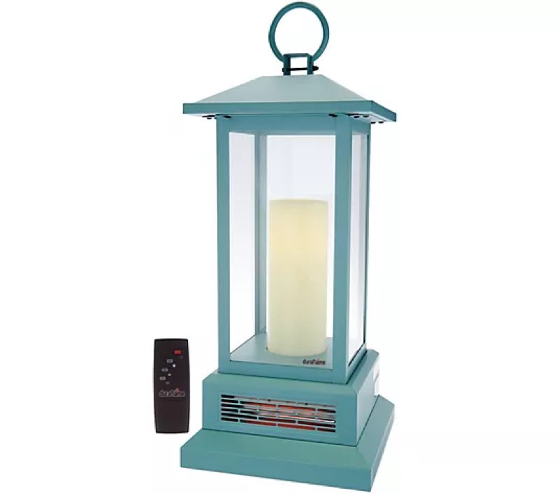 Duraflame 28-3/4" Electric Lantern with Infrared Heat/ Skyblue