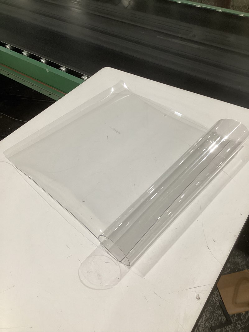 Condition photo showing Good Condition for clear plastic vinyl, similar to stock photos, size unknown