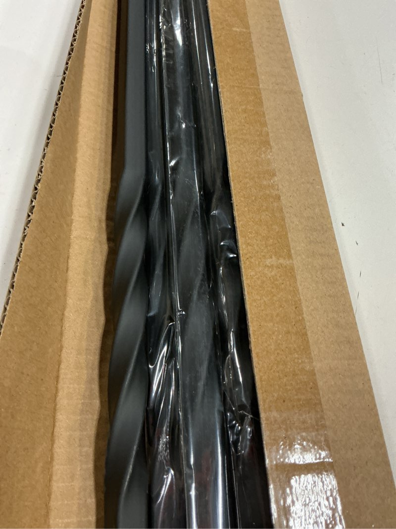 Condition photo showing Good Condition for S09 - Wrought Iron Balusters Set of 10 Decorative Metal Balusters for Decks Spiral Stair Railing 1/2-inch Hollow Double Iron Twist Satin Black Metal Railing Powder Coated Double Twist 10 Pack 10