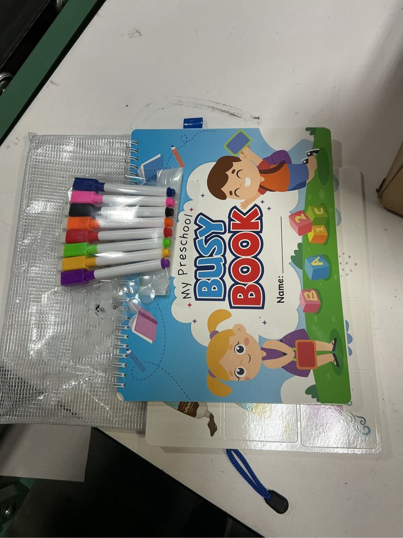 Condition photo showing Good Condition for toddler busy book preschool learning activities, montessori educational toys for 3 4 year old boy girl gifts, tracing coloring activity books for kids ages 3-5, autism sensory travel toys for toddlers