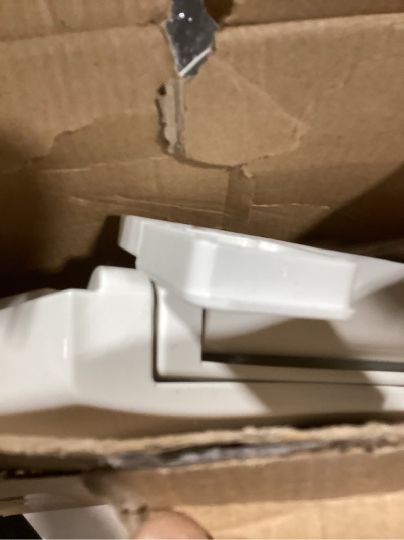 Condition photo showing Good Condition for HIGHCRAFT Premium Elongated Toilet Seat with Slow-Close Design, Adjustable Hinges & Quick Removal Mechanism - Plastic Toilet Seat - Fits Standard Elongated Toilets - Oval Toilet Seat in White Elongated White