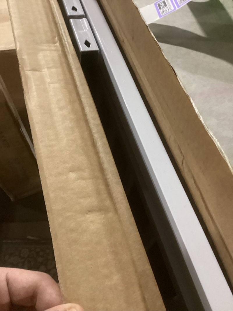 Condition photo showing Good Condition for 41'' extra tall baby gate for large dogs pets indoor no jumping over, 30-40.9'' wide heavy duty puppy gate for doorways, pressure mounted metal gate for child toddler no tools needed(white) white-41"tall 30''-40.9'' wide