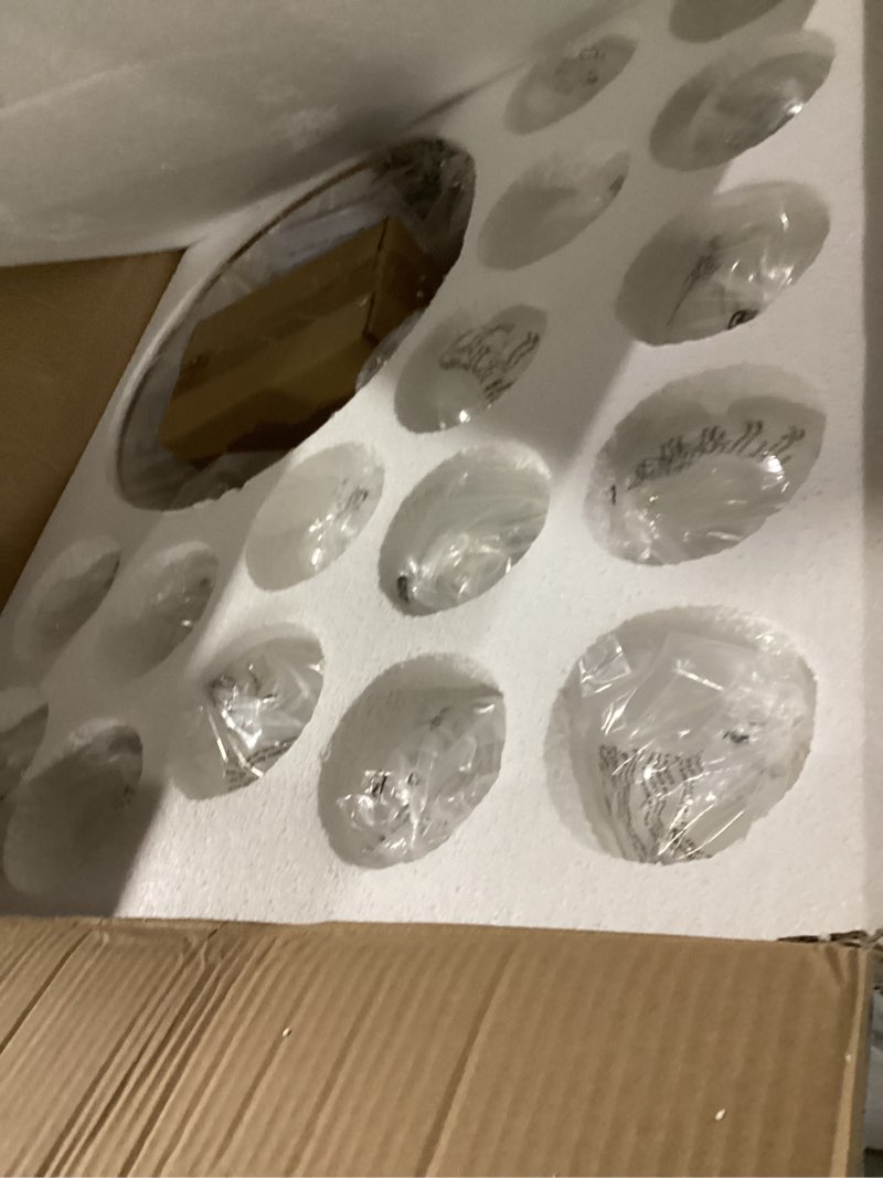 Condition photo showing New/Like New for modern glass ceiling light,5 light nordic bubble ball swirled glass globe chandeliers gold light fixtures for bedroom dining room living room kitchen entryway d25.2in ul listed ceiling light 5-light 25.2 inches gold