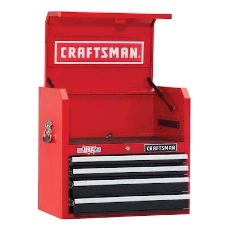 CRAFTSMAN 2000 Series 26-in W x 24.5-in H x 16-in D Steel Tool Chest ( Red and Black )