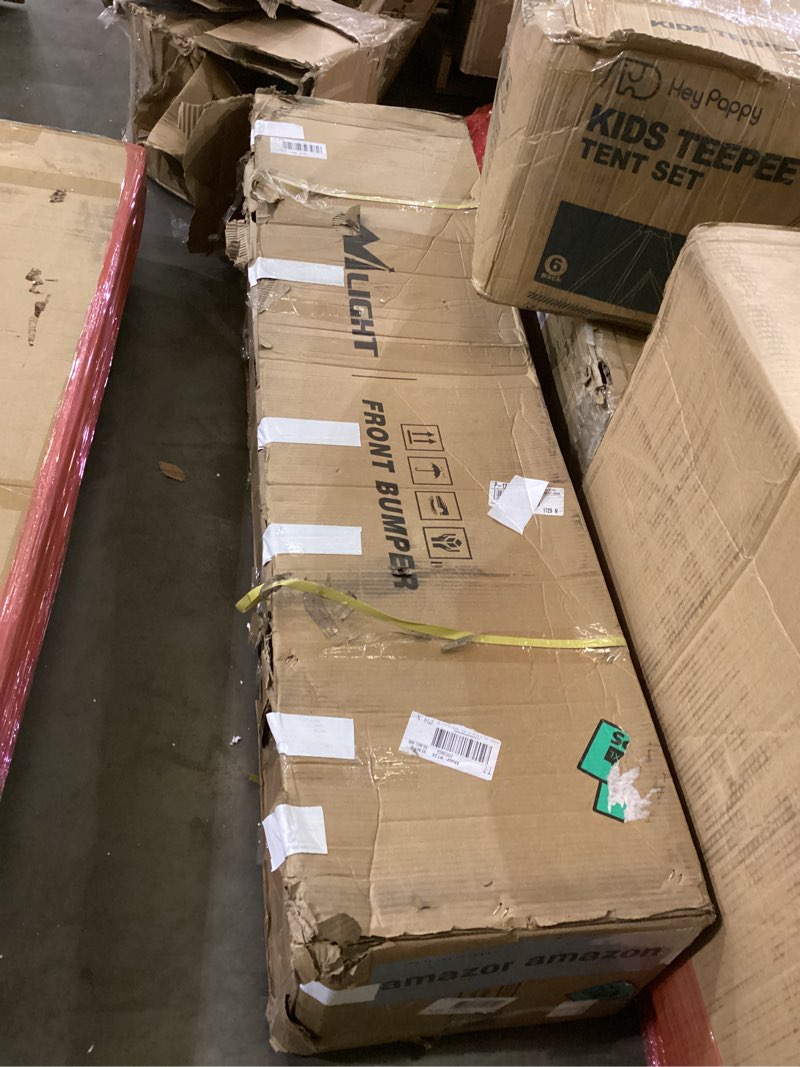 Condition photo showing As Is for Nilight Front Bumper Compatible for 2007 2008 2009 2010 2011 2012 2013 2014 2015 2016 2017 2018 Jeep Wrangler JK/JKU Rock Crawler Winch Plate