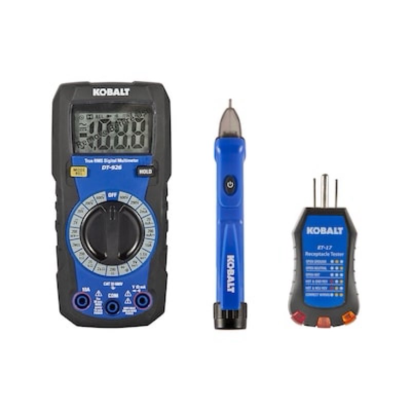kobalt digital display specialty meter 10 amp 50-1000v -volt