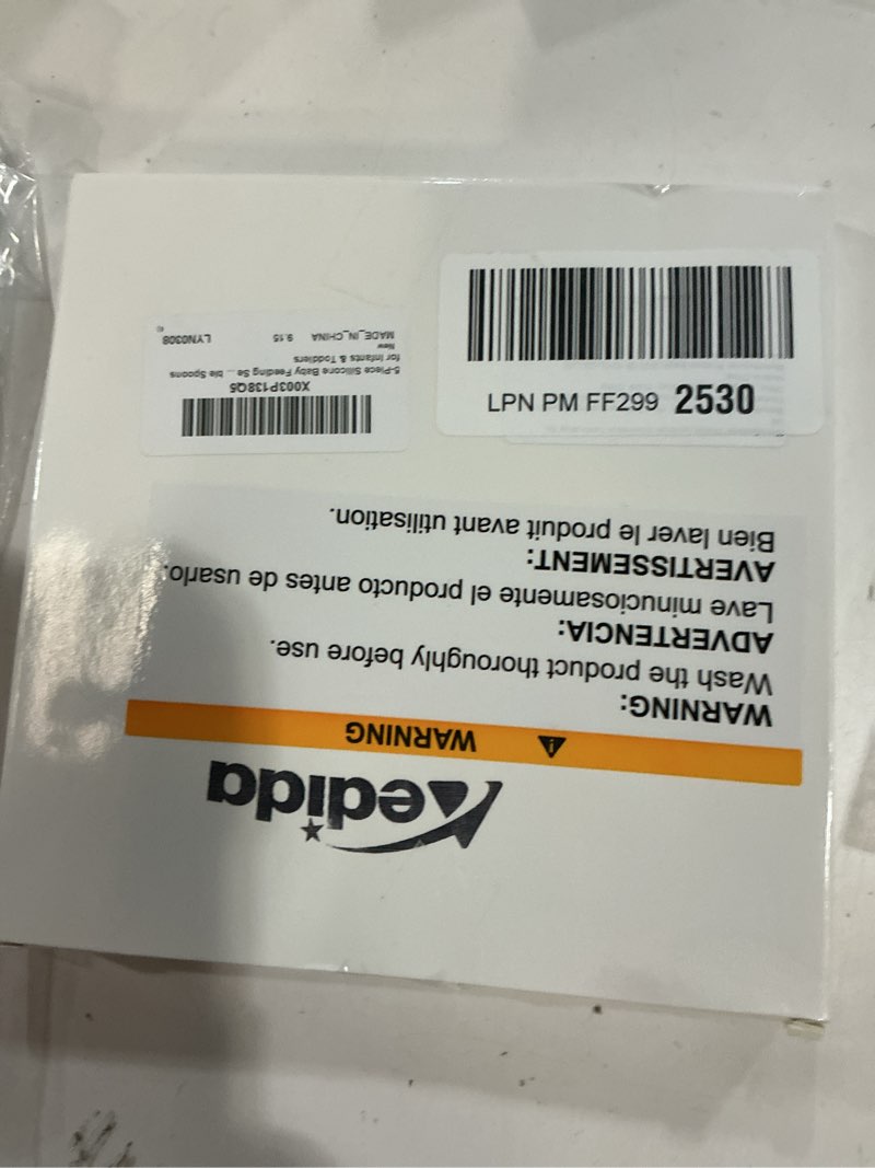 Condition photo showing New/Like New for Aedida 5-Piece Silicone Baby Feeding Spoons, Infant Spoon Set Bendable Spoons for Toddlers Soft Tip Baby Training Spoon, First Stage Utensils Feeding Supplies