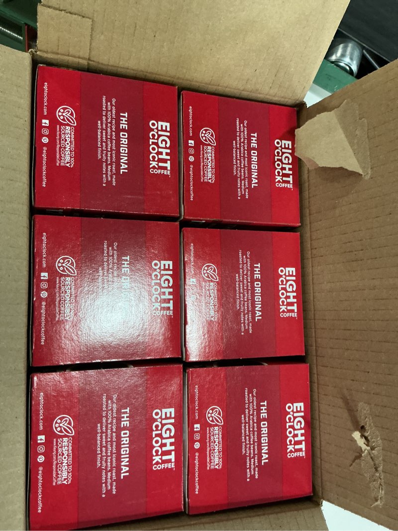 Condition photo showing New/Like New for (Best by date 2026-04-26)Eight O'Clock Coffee The Original Ground Coffee, Medium Roast, 12 Ounce (Pack of 6\\12 count ) - Sweet, Fruity, Well Balanced
