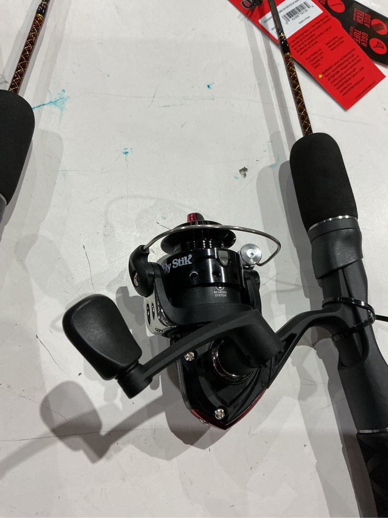 Condition photo showing New/Like New for ugly stik gx2 ice spinning reel and fishing rod combo