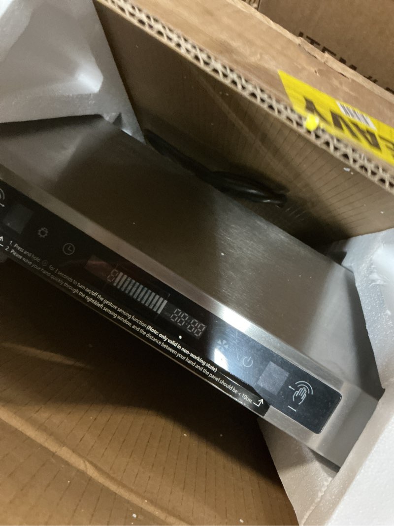 Condition photo showing Good Condition for iktch 30 inch under cabinet range hood with 900-cfm, 4 speed gesture sensing&touch control panel, stainless steel kitchen vent with 2 pcs baffle filters(ikc01-30) 30'' under cabinet