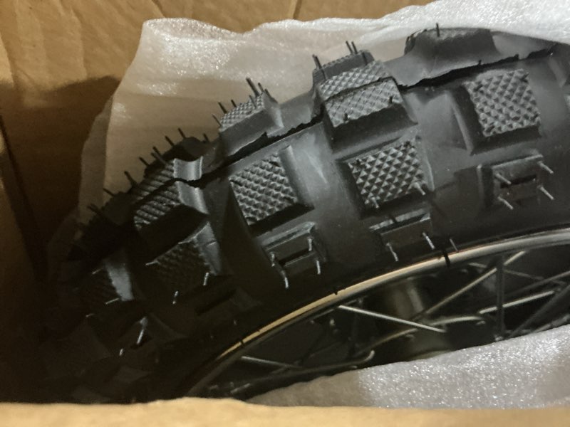 Condition photo showing As Is for FVRITO Rear Wheel Assembly Replacement for Razor MX500 MX650 SX500 Mini Dirt Rocket Bike 2.50-10 2.50x10 Tire Tube Rim Chain Sprocket Axle Brake Rotor Parts