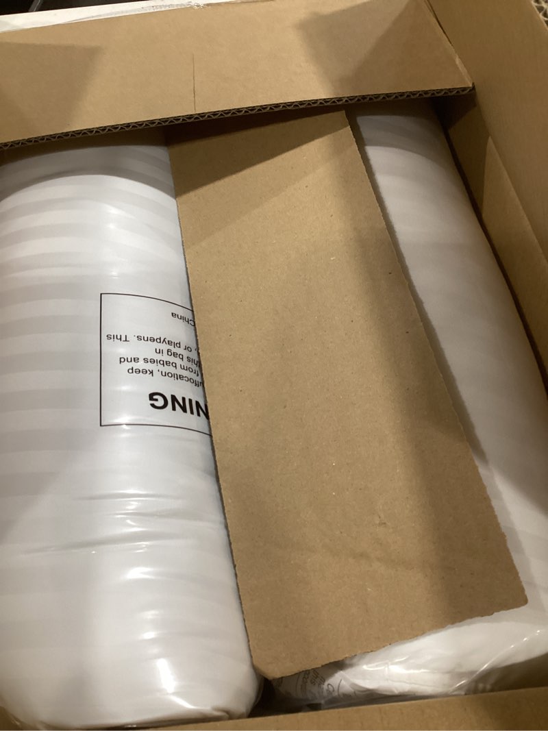 Condition photo showing As Is for Beckham Hotel Collection Bed Pillows Standard/Queen Size Set of 2 - Original Soft Down Alternative Pillow for Sleeping - Soft Support for Back, Stomach or Side Sleepers Queen / Standard White