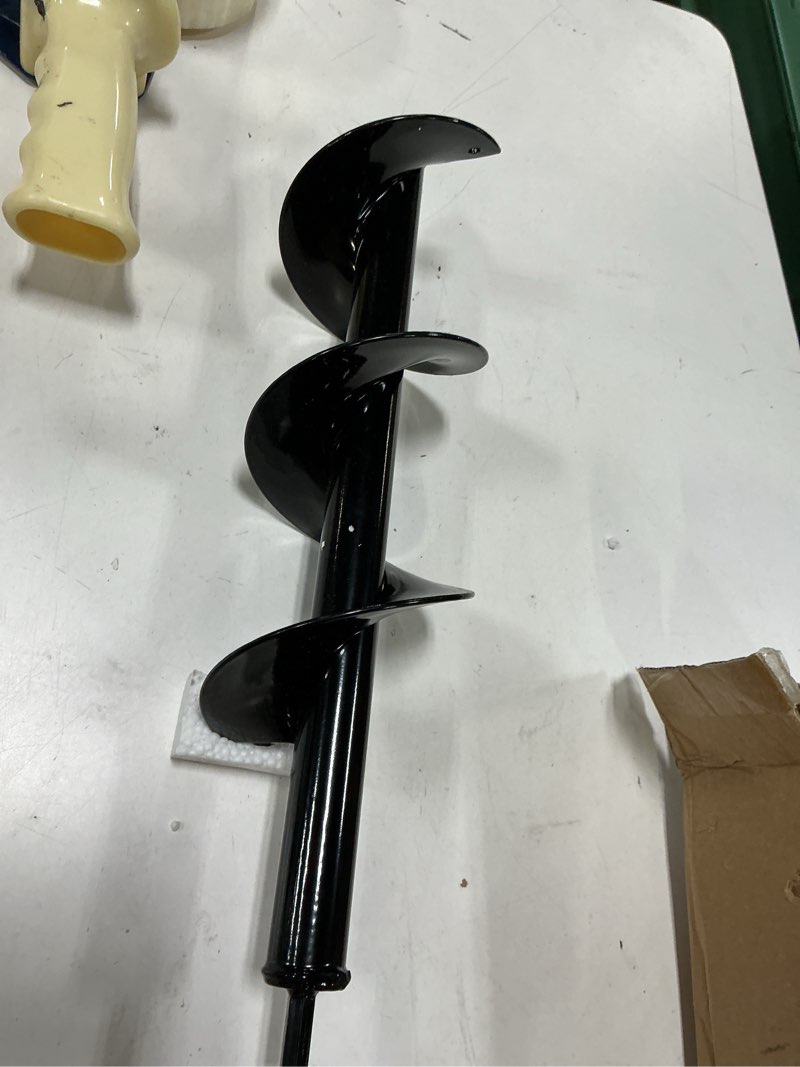 Condition photo showing Good Condition for syitcun 4"x16" heavy-duty auger drill bit for planting - garden spiral drill bit - bulb planter tool & post hole digger - 3/8" hex drive