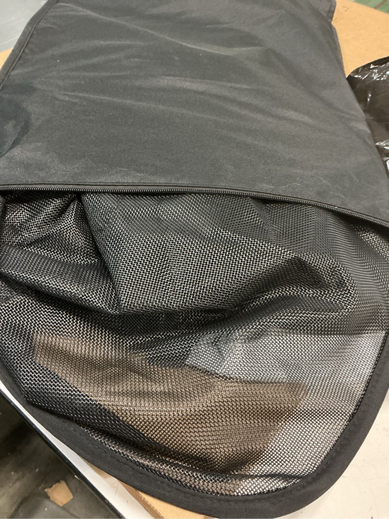 Condition photo showing Good Condition for dog car barrier behind front seat, 51.2" wide car pet barrier one-piece design, dog car divider back seat barrier small crossover, compact car and crossover