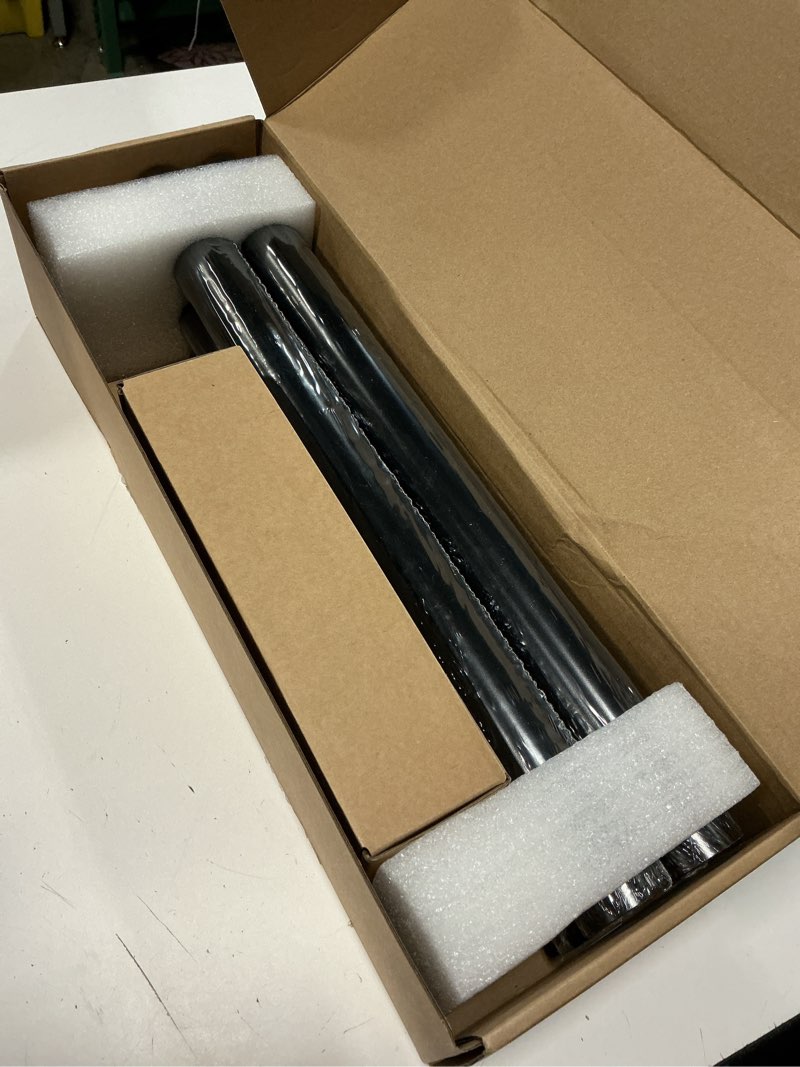 Condition photo showing New/Like New for stair railing indoor 3 feet hand rails for indoor/outdoor steps 1.5" round porch railing wall mount aluminum hand rails for indoor stairs industrial staircase handrails 3 feet black 1