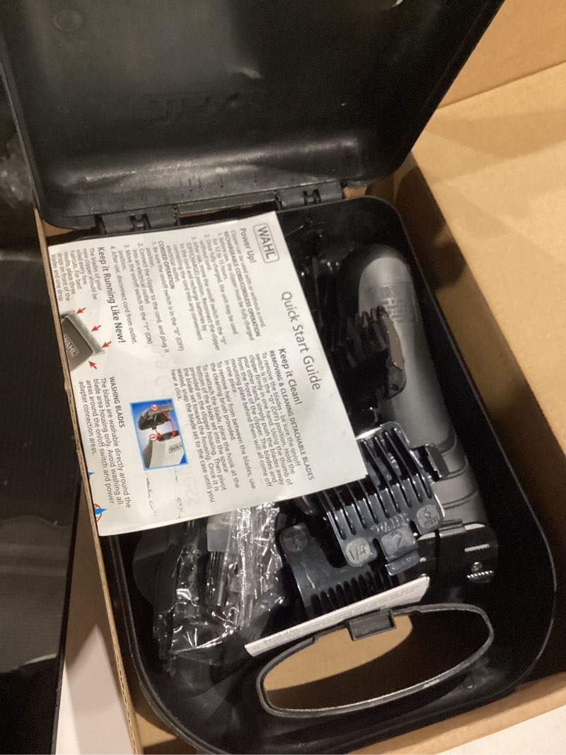 Condition photo showing Good Condition for Wahl Clipper Rechargeable Cord/Cordless Haircutting & Trimming Kit for Heads, Longer Beards, & All Body Grooming - Model 79434 21 Piece Set Clipper