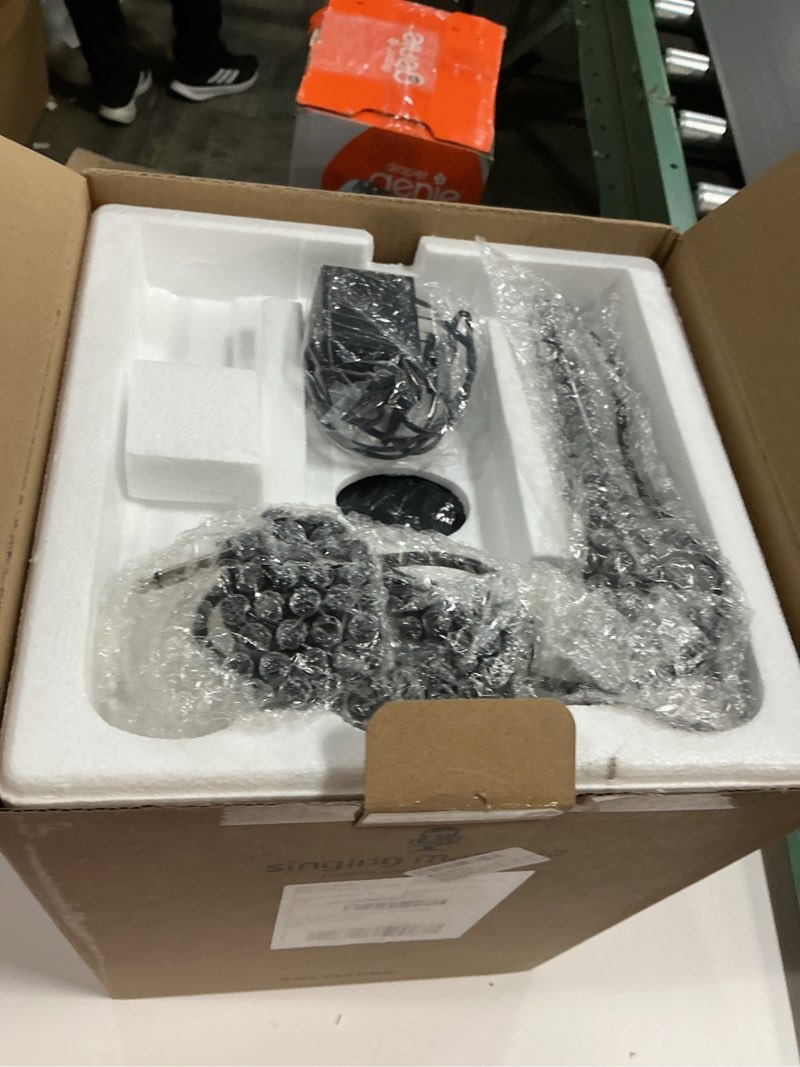 Condition photo showing Good Condition for Singing Machine Karaoke Machine for Kids and Adults with Wired Microphone - Built-In Speaker with LED Disco Lights - Wireless Bluetooth, CD+G & USB Connectivity - Black [Amazon Exclusive] Black Home Karaoke