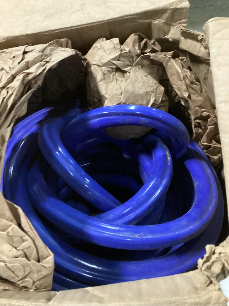 Condition photo showing As Is for Heated Water Hose for RV 100FT x 5/8", -45°F Anti-Freeze Drinking Water Hose with Auto Thermostat, 25mm Thick Upgrade, Durable & Flexible, Anti-Burst Design, US Standard Leak-Free Fittings 100FT Blue
