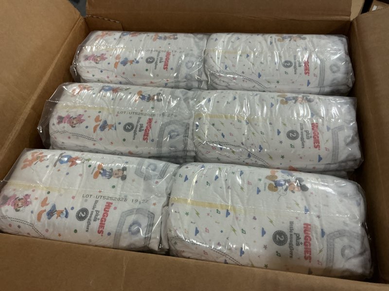 Condition photo showing New/Like New for Huggies Little Snugglers Plus Diapers Size 2, 174 Count Size 2 174
