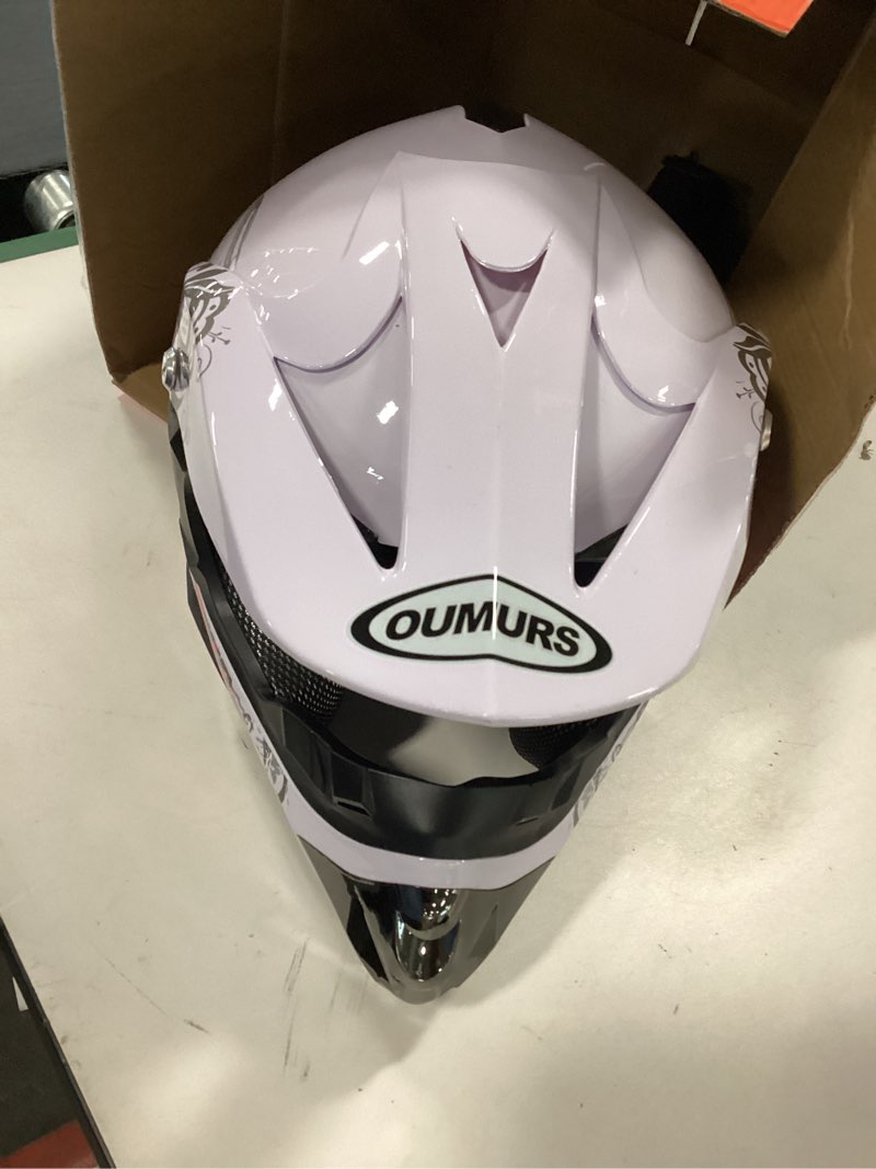 Condition photo showing As Is for DOT Youth Dirt Bike Helmet,Kid ATV Helmet, for Youth Boys Girls 5-14 Ages,Four Wheeler Helmet Kids, Motocross BMX MX UTV Snowmobile Go Kart Full Riding Dirt Bike Racing Skateboard Baseball