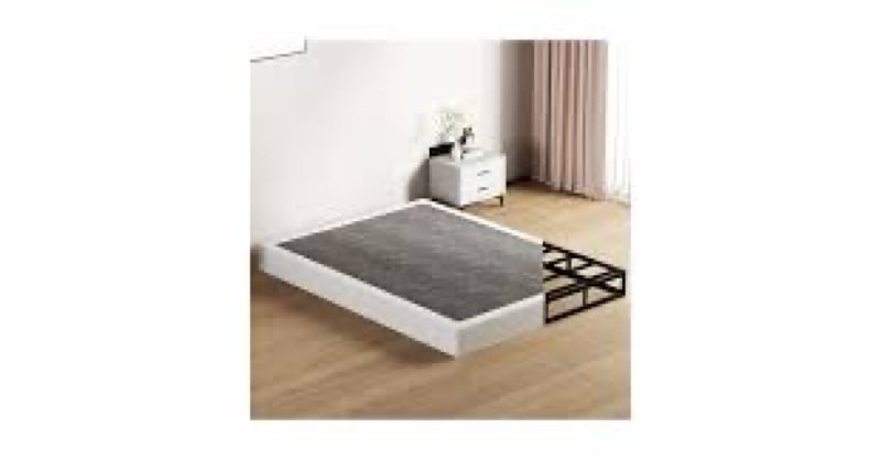 SHOANED 7 Inch Queen Box Spring - Metal Frame Mattress Foundation Memory Foam Basics Bed Base Heavy  (missing parts)