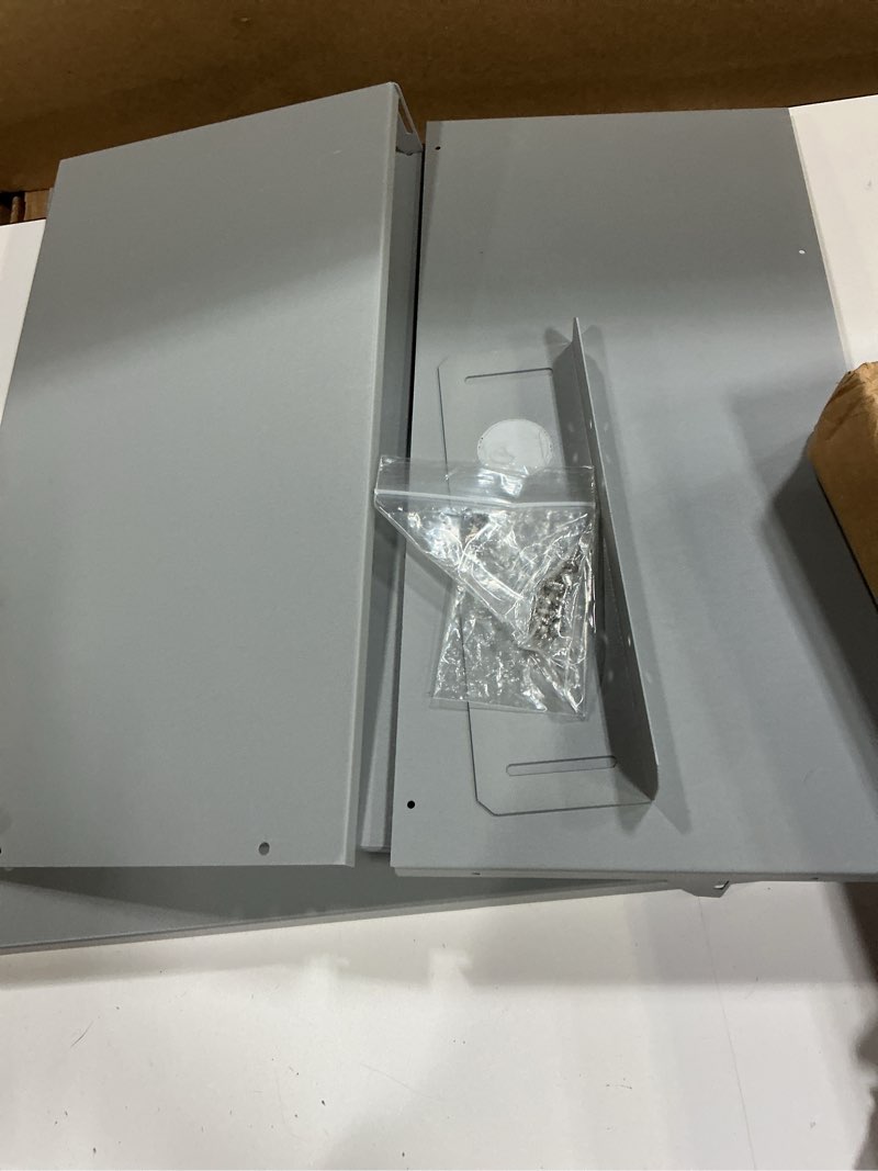 Condition photo showing As Is for questions and answers for rheem outdoor pipe cover for tankless gas water heater