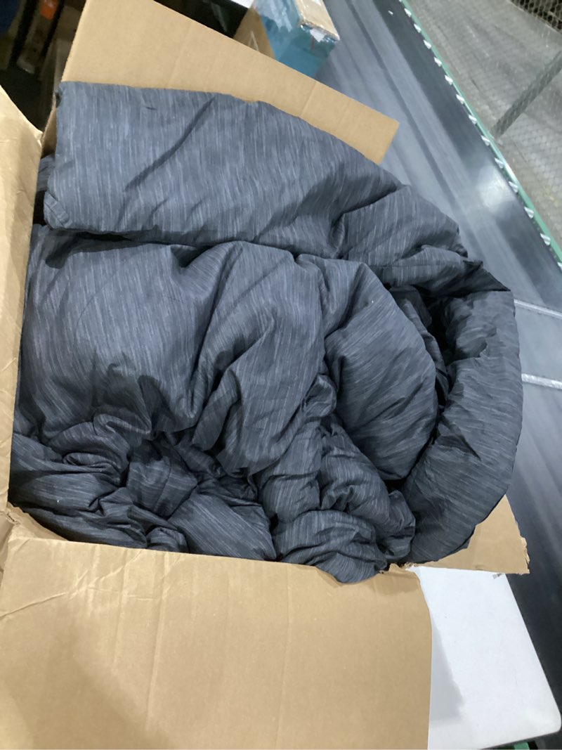 Condition photo showing Good Condition for bedsure oversized king comforter - black soft bedding for all seasons, cationic dyed bed set, oversized king size comforter (120\"x98\")