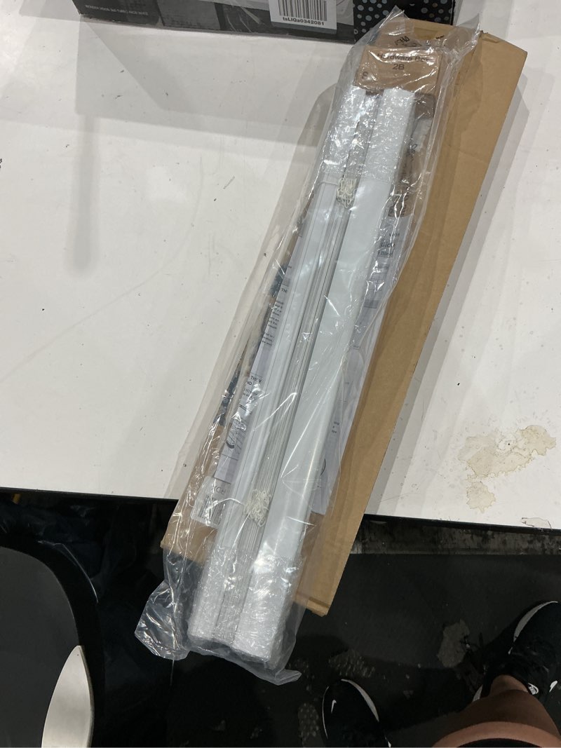 Condition photo showing Good Condition for lazblinds cordless white 1" room darkening vinyl mini blinds, 20" w x 36" h horizontal window blinds for home, cordless shades for indoor windows white 20"w x 36"h